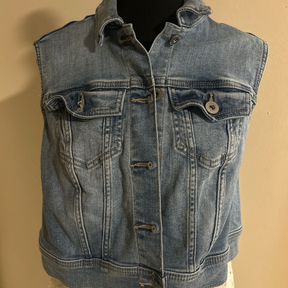 Torrid Dark Blue Denim Vest